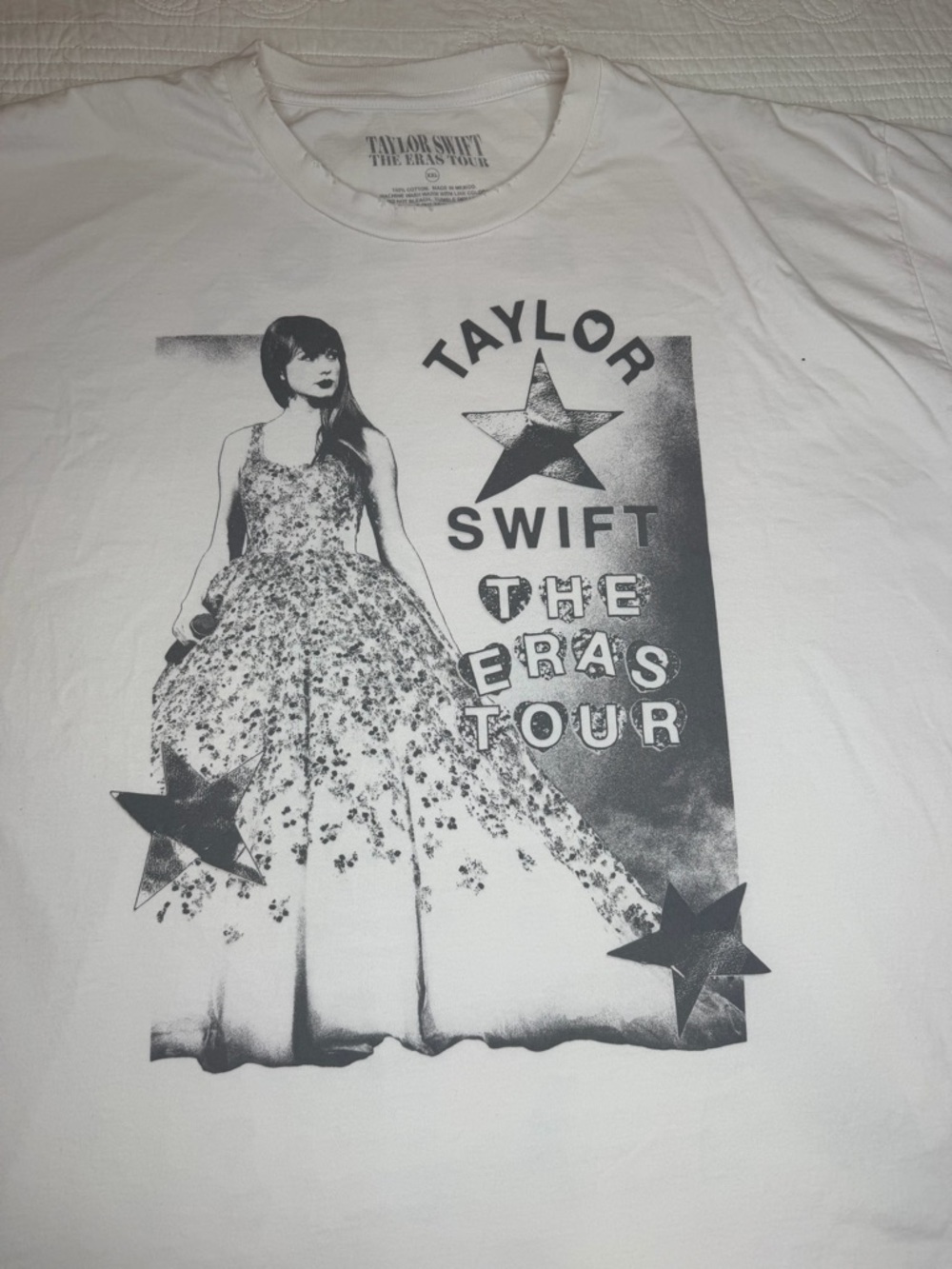 Taylor Swift The Eras Tour T-Shirt White Official Merch XXL